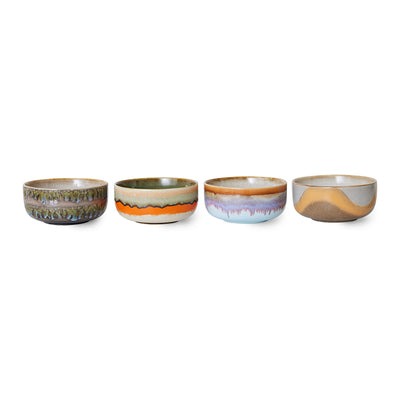 70s Ceramics Reef Dessert Bowls - Set of 4