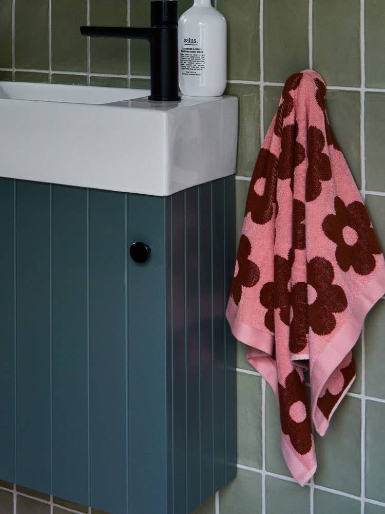 Winter Flowerbed Hand Towel
