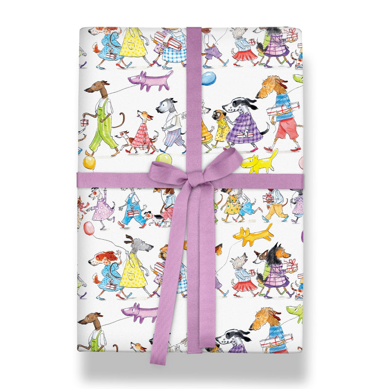 Party Dog Parade Illustrated Gift Wrap