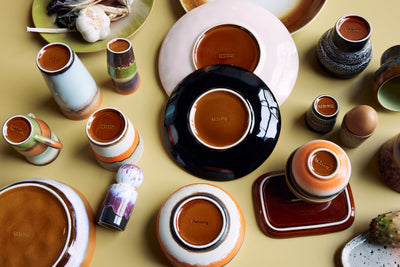 70s Ceramics Forest Latte Mug Set - Set of 2