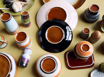 70s Ceramics Horizon Dessert Plate - Set of 2
