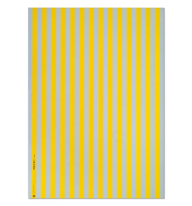 Yellow + Grey Stripe Gift Wrap