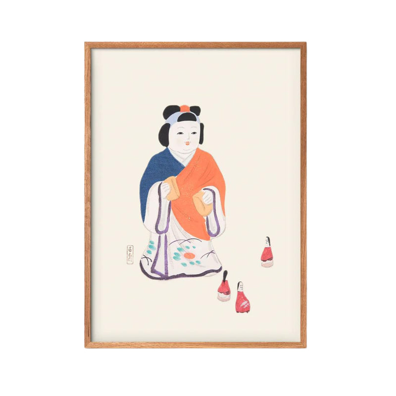 Woman, Japanese Folk Toy - 30x40