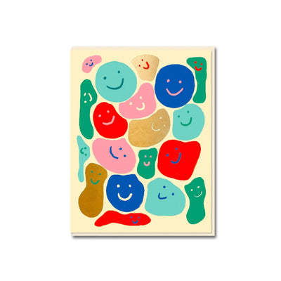 Blobs Greetings Card