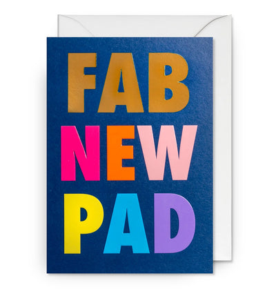 Fab New Pad Bold Housewarming Greeting Card