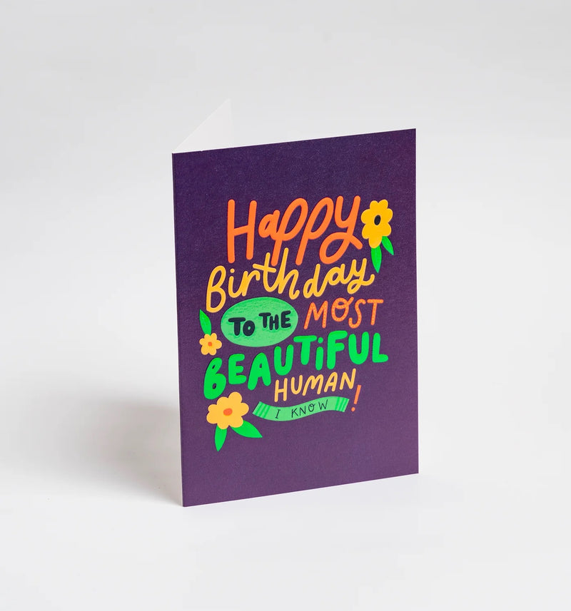 Happy Birthday to the Most Beautiful Person Greeting Card
