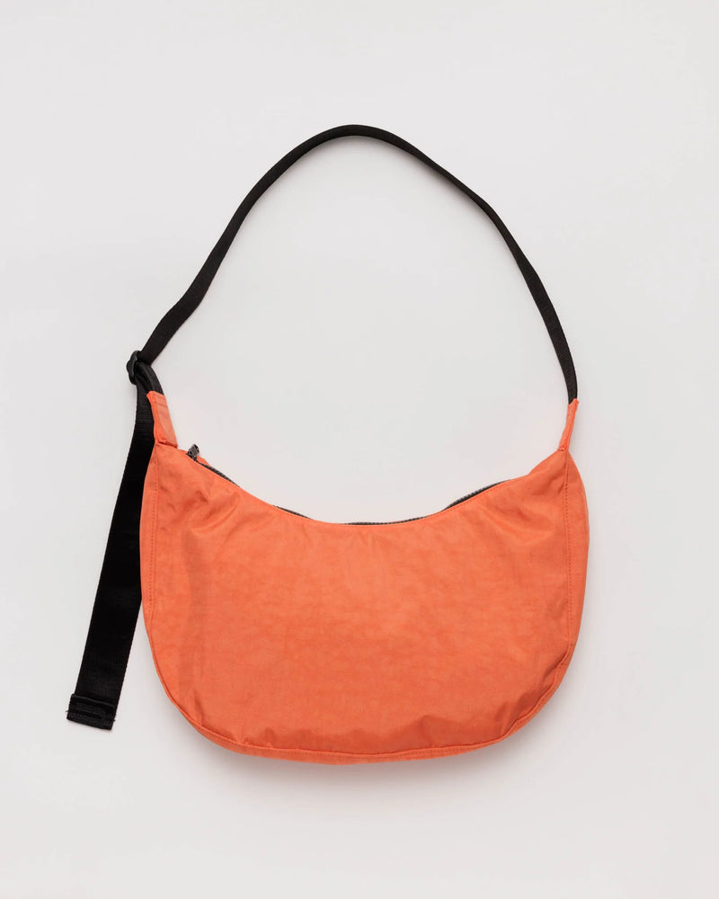 Medium Nylon Crescent Bag - Orange