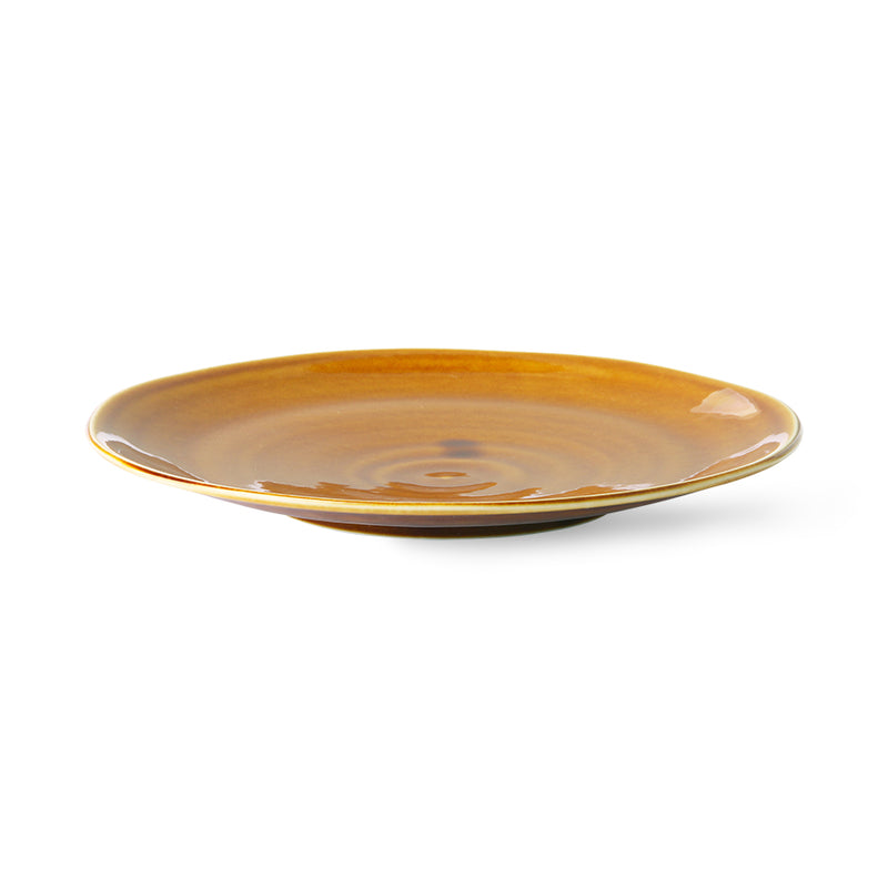 Kyoto Ceramics: Japanese Dinner Plate Brown