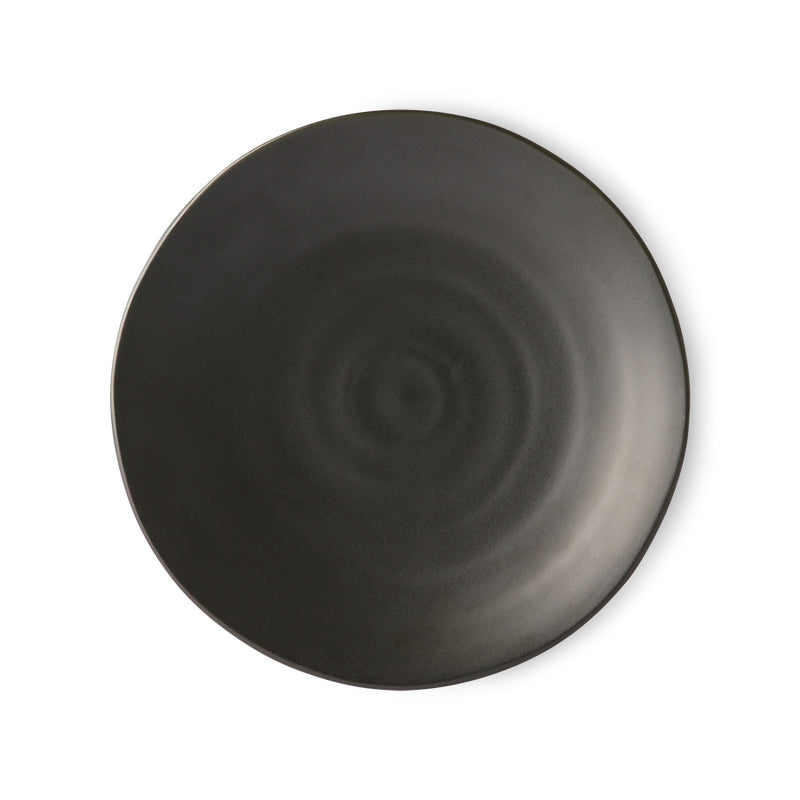 Kyoto Ceramics: Japanese Dinner Plate Black