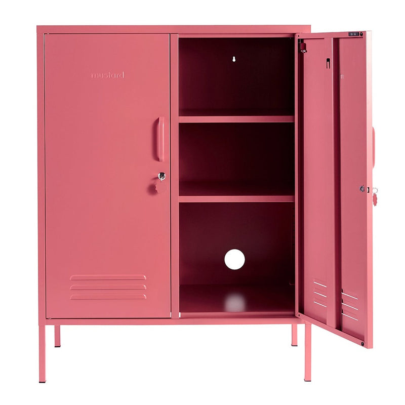 The Midi Locker - Berry Pink