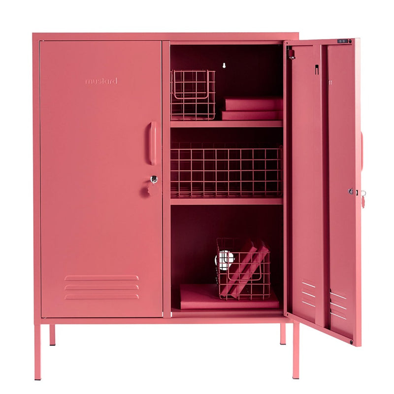The Midi Locker - Berry Pink