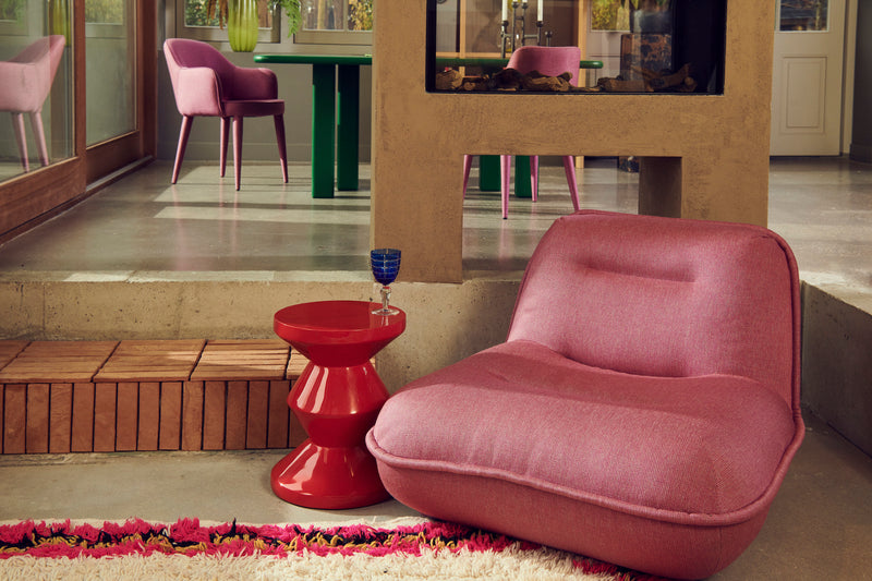 Puff Lounge Chair - Berry Pink