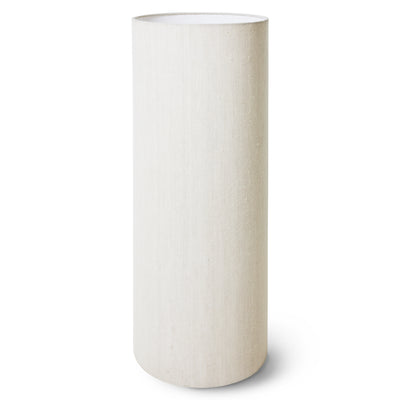 White Cylinder Linen XL Lampshade