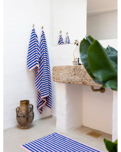Naram Guest Towel - Dazzling Blue & Rose