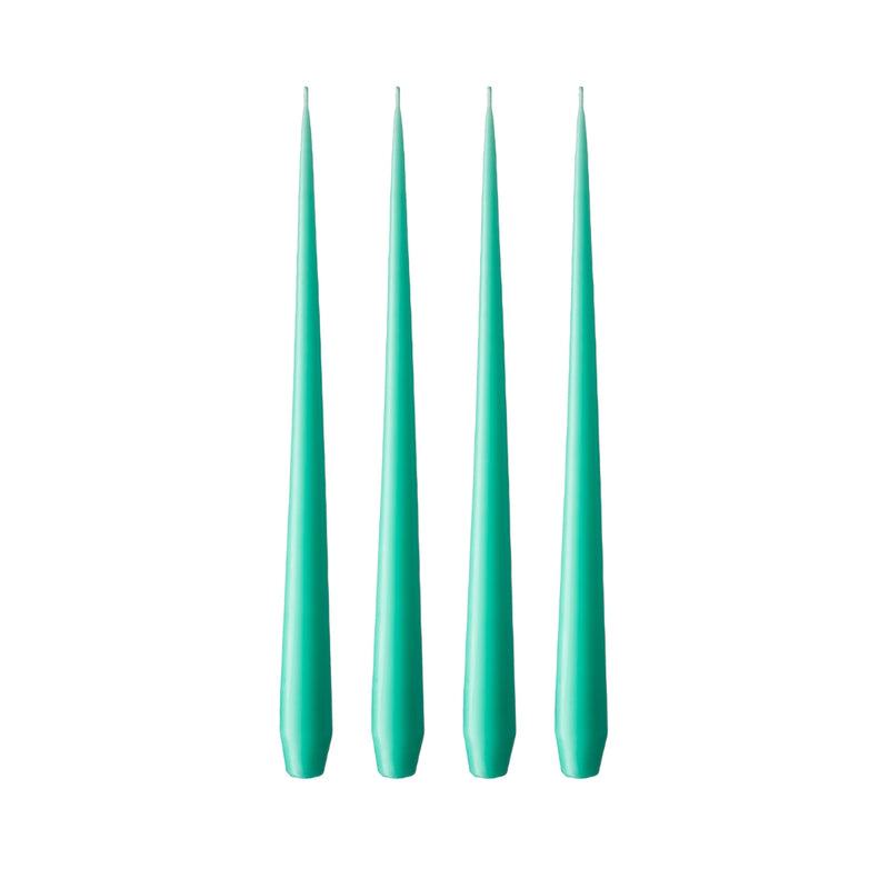 Deep Lagoon Tapered Candles - Set of 4