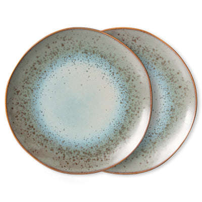 HKliving 70s Ceramics Mineral Dinner Plate - Set of 2 £30