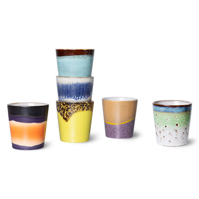 HKliving 70s Ceramics Handleless Coffee Mug - Comet £7.5