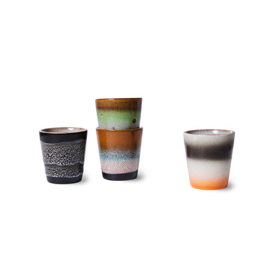 70s Ceramics Ristretto Mug - Good Vibes Set of 4