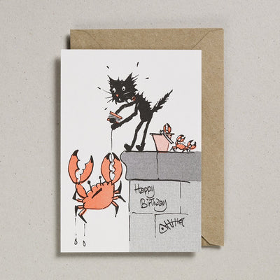 Petra Boase Crabbing Cat Rascals Card £3.5
