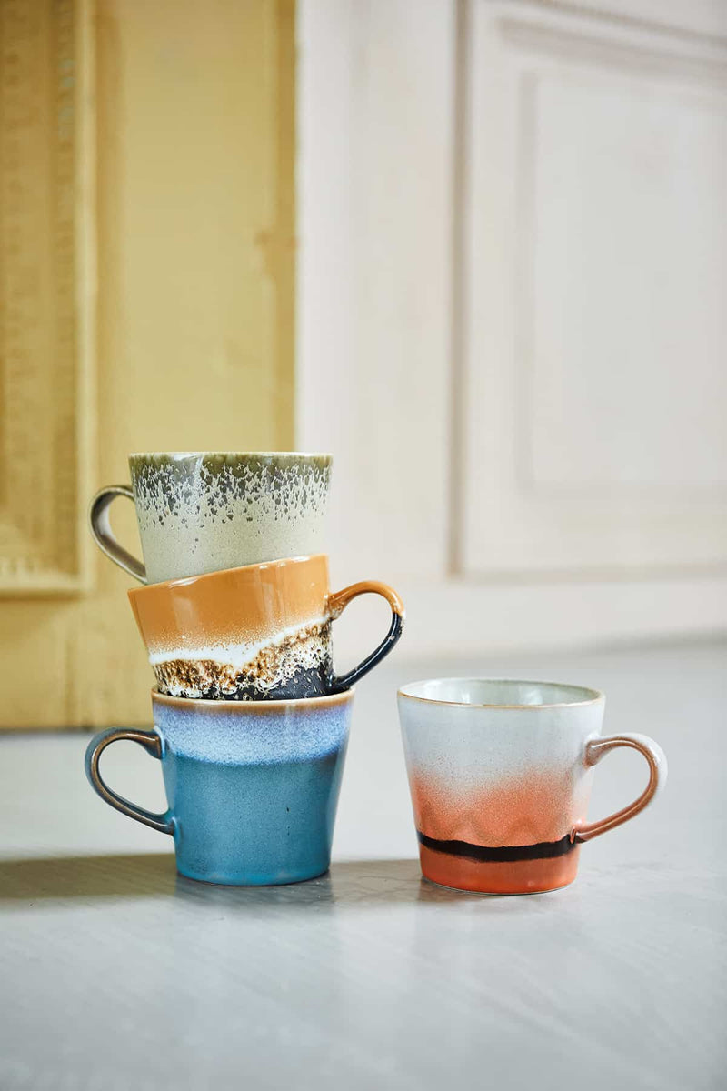 HKliving 70s Ceramics Cappuccino Mug - Fire £8.5