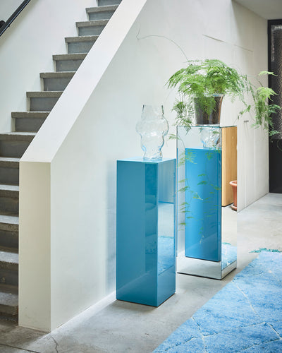 Mirror Tall Pillar Table - Collection Only