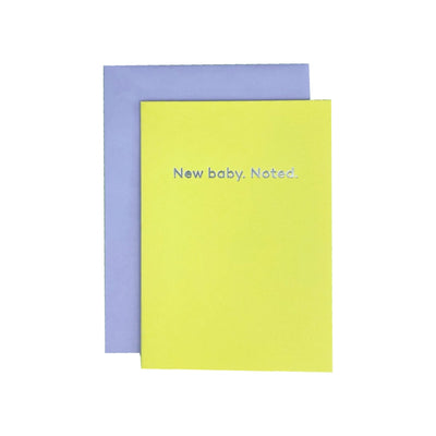 Mean Mail New baby. Noted. Greetings Card £3.5