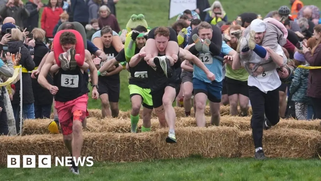 Finnish Duo Claims Victory in Quirky Wife-Carrying Challenge